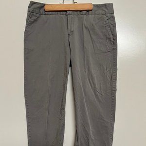 Cotton Charcoal Gray Midrise Capri Size 8 by Daisy Fuentes